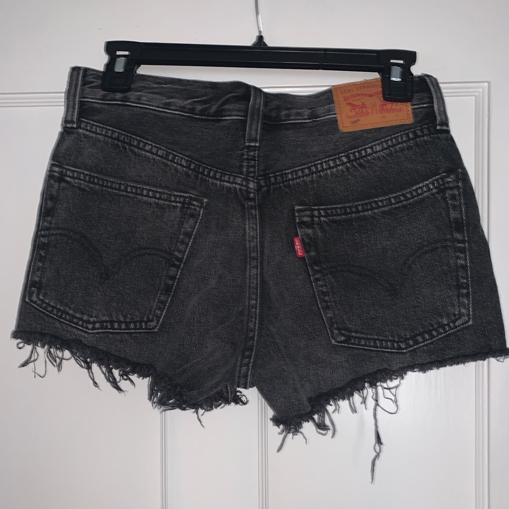 Levi’s Distressed Black Women’s Shorts